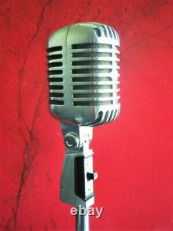 Vintage 1989 Shure 55sh Microphone Cardioïde Dynamique Vieux Elvis W Accessoires # 2