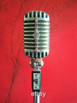 Vintage 1989 Shure 55sh Microphone Cardioïde Dynamique Vieux Elvis W Accessoires # 2