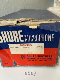 Vintage Années 1960 Shure 556 S microphone dynamique cardioïde Elvis