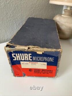 Vintage Années 1960 Shure 556 S microphone dynamique cardioïde Elvis