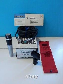 Vintage Années 1980 Shure 545d Dynamic Microphone In Box And Accessories Nos USA Old