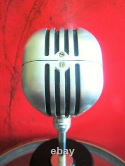 Vintage Rare 1940's Turner 101b Ruban / Microphone Dynamique Avec Support Rca Shure