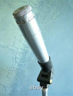 Vintage Rare 1960's Altec Lansing 683un Microphone Cardioide Dynamique Avec Clip Shure