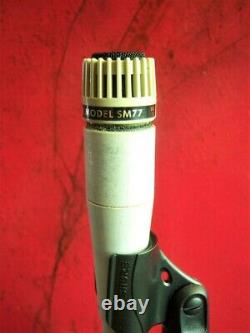 Vintage Rare 1970 Shure Sm77 Starmaker Microphone Cardioïde Dynamique Sm57
