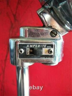 Vintage Rare Années 1940 Amperite Pgh Microphone Dynamique Vieux Connecteur Câble W Shure