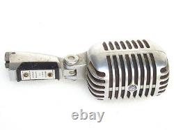 Vintage Shure Model 55s Unidyne Dynamic Microphone Made In USA Rétro Elvis MIC